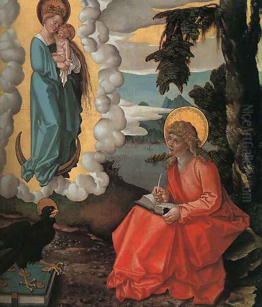 Saint John on Patmos 1511 Oil Painting by Hans Baldung Grien