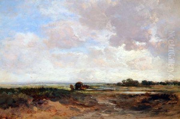 Near Bramber, Sussex Oil Painting by James Webb