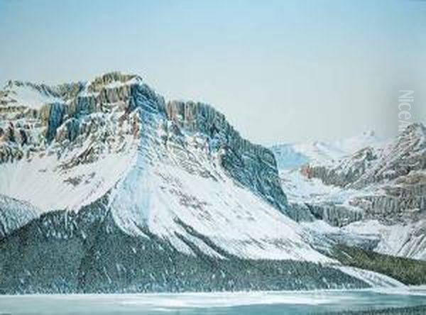 Breakup, Hector Lake Oil Painting by Matthew William Webb