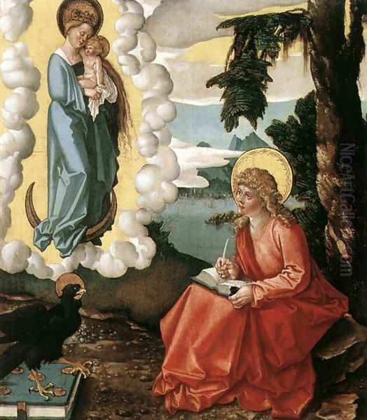 St John At Patmos 1515 Oil Painting by Hans Baldung Grien