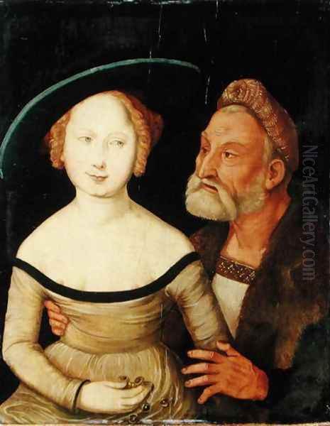 Mercenary Love Oil Painting by Hans Baldung Grien