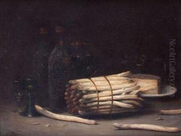 La Botte D'asperges Oil Painting by Alfred Charles Weber