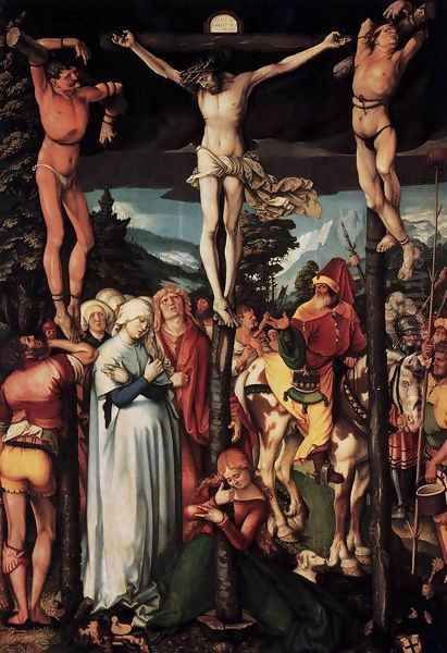 Crucifixion Oil Painting by Hans Baldung Grien