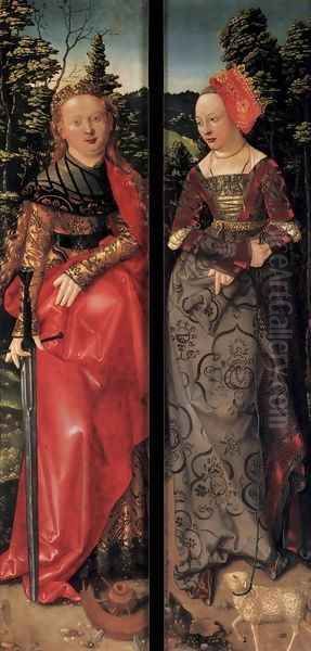 Three Kings Altarpiece (closed) Oil Painting by Hans Baldung Grien