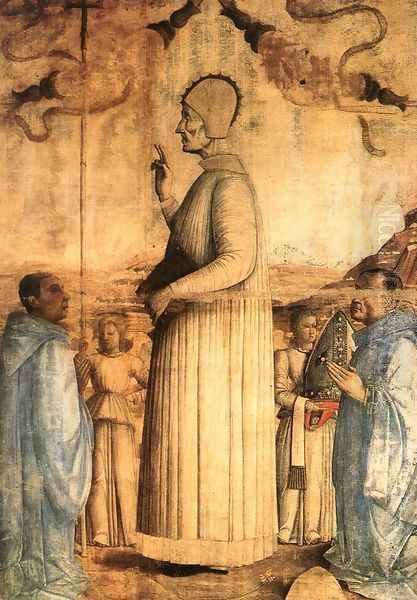 The Blessed Lorenzo Giustiniani 1465 Oil Painting by Gentile Bellini