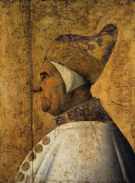 Portrait of Doge Giovanni Mocenigo Oil Painting by Gentile Bellini