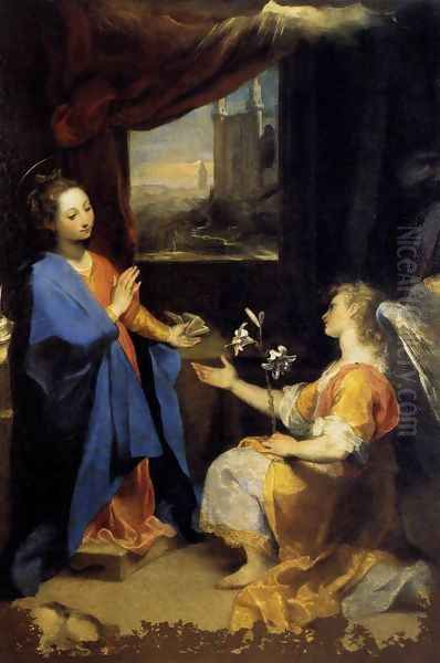 Annunciation 1582-84 Oil Painting by Federico Fiori Barocci