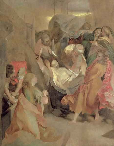 The Entombment of Christ Oil Painting by Federico Fiori Barocci