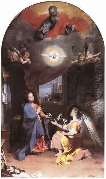 Annunciation 1592-96 Oil Painting by Federico Fiori Barocci