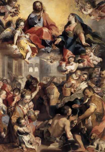 Madonna del Popolo 1575-79 Oil Painting by Federico Fiori Barocci