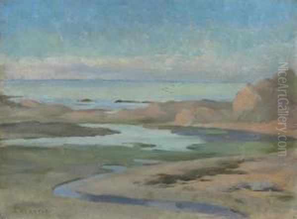 Provincetown Coast Oil Painting by Edwin Ambrose Webster