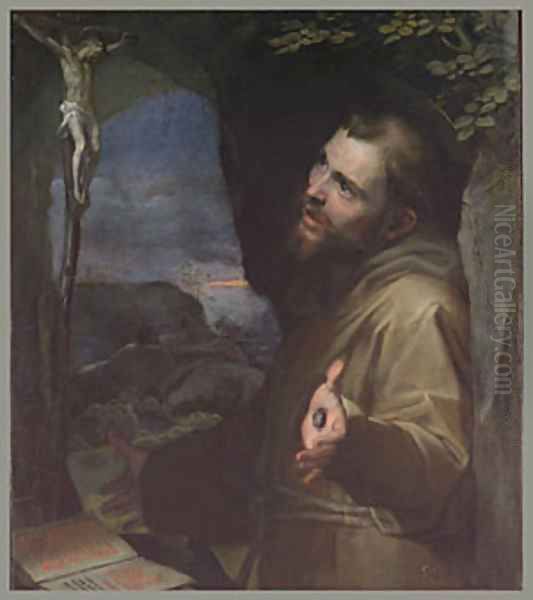 Saint Francis ca Oil Painting by Federico Fiori Barocci