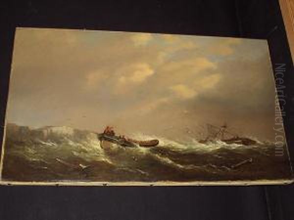 The Lifeboat Oil Painting by George Webster