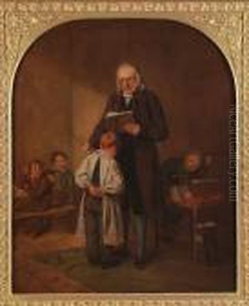 The School Master Oil Painting by Thomas Webster