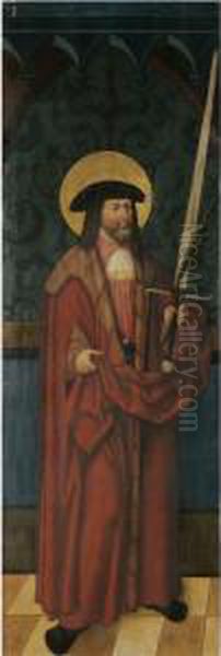 Saint Gordianus Oil Painting by Weckmann Niklaus