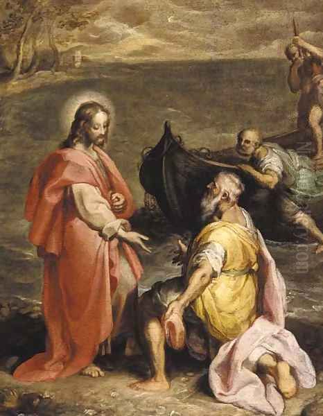 The Calling of Saint Peter Oil Painting by Federico Fiori Barocci