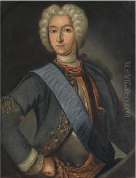 Portrait Of Peter Ii Oil Painting by Johann Heinrich Wedekindt