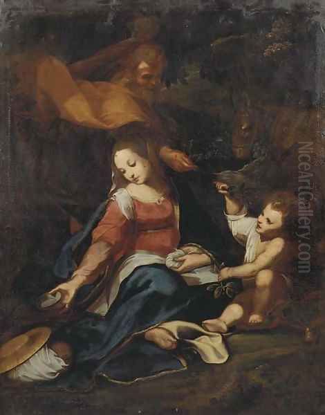 The Rest on the Flight into Egypt Oil Painting by Federico Fiori Barocci