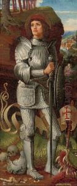 Saint George Oil Painting by Catherine Weekes