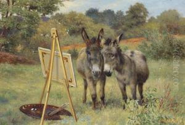 The Unlikely Connoisseurs Oil Painting by Herbert William Weekes