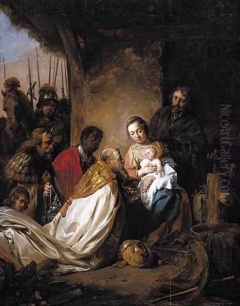 Adoration of the Magi 1658 Oil Painting by Jan De Bray