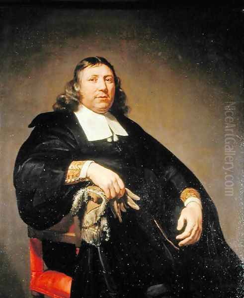 Portrait of Dammas Guldewagen, c.1657 Oil Painting by Jan De Bray