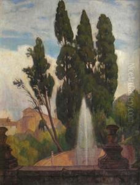 Vue D'italie Oil Painting by Einar, Lili Elbe Wegener