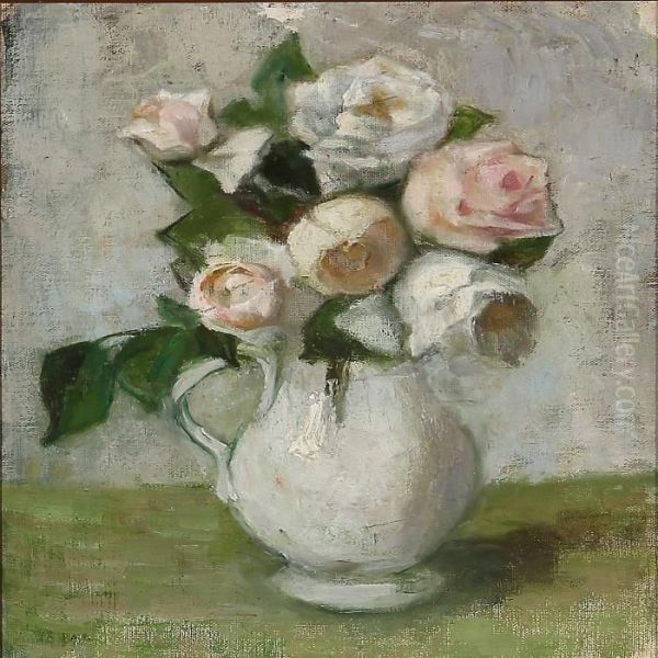 Still Life Oil Painting by Bertha Wegmann