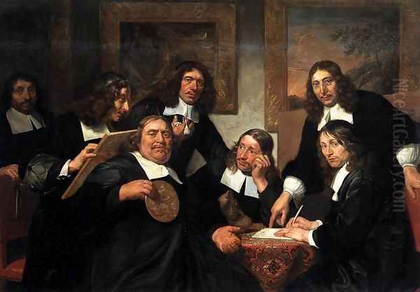 The Governors of the Guild of St Luke, Haarlem Oil Painting by Jan De Bray