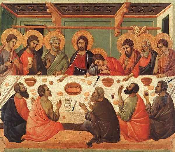 The Last Supper Oil Painting by Duccio Di Buoninsegna