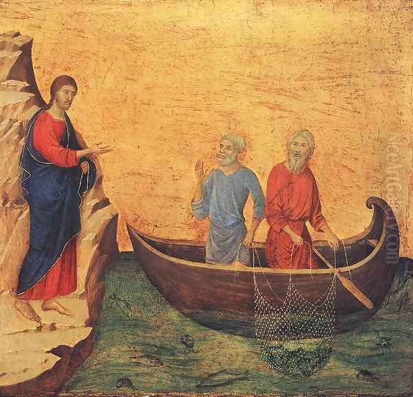 Calling of Peter and Andrew 1308-11 Oil Painting by Duccio Di Buoninsegna