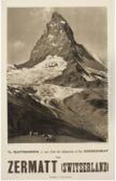 Zermatt, The Matterhorn Oil Painting by Gebruder Wehrli