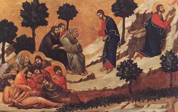 Agony in the Garden 1308-11 Oil Painting by Duccio Di Buoninsegna