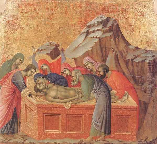 Burial of Christ 1308-11 Oil Painting by Duccio Di Buoninsegna