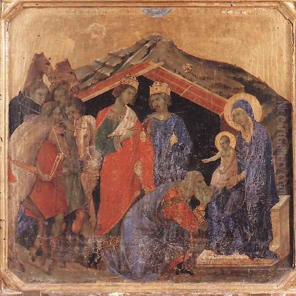 Adoration of the Magi 1308-11 Oil Painting by Duccio Di Buoninsegna