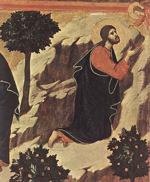 Agony in the Garden (detail 1) 1308-11 Oil Painting by Duccio Di Buoninsegna