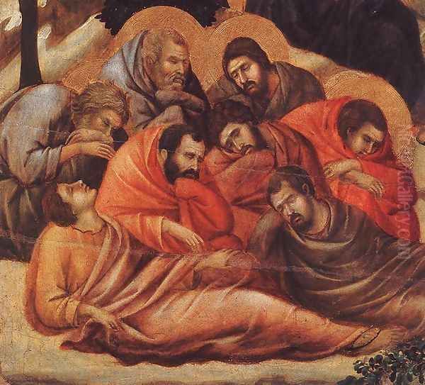 Agony in the Garden (detail 2) 1308-11 Oil Painting by Duccio Di Buoninsegna