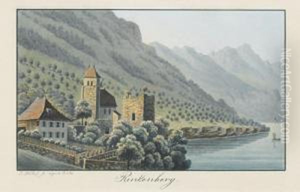 Rinkenberg Oil Painting by Jakob Samuel Weibel