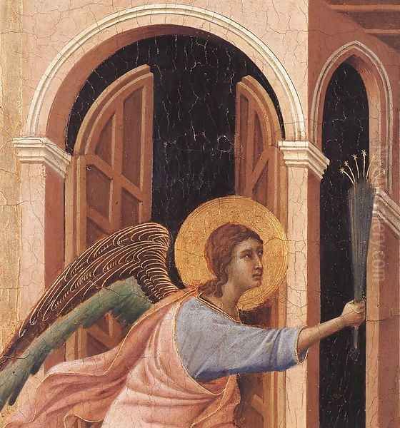 Announcement of Death to the Virgin (detail 2) 1308-11 Oil Painting by Duccio Di Buoninsegna