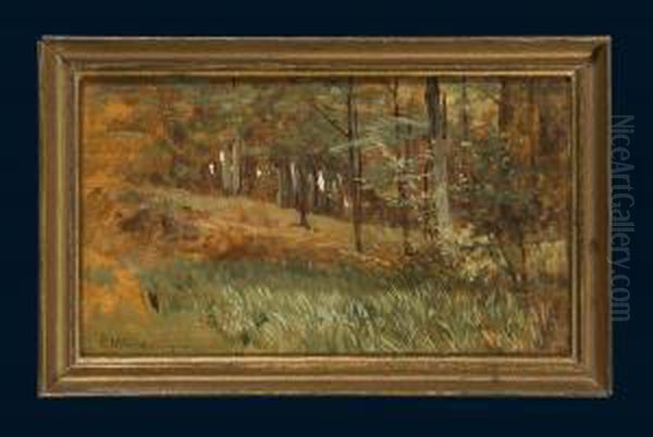 Waldlandschaft Oil Painting by Eduard Weichberger