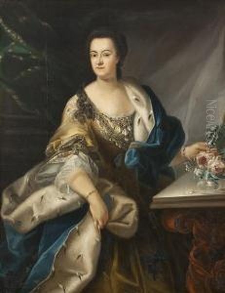 Portrait Der Kurfurstinsophie Von Hannover Oil Painting by Friedrich Wilhelm Weidemann