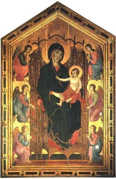 Rucellai Madonna 1285 Oil Painting by Duccio Di Buoninsegna