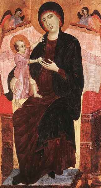 Gualino Madonna after 1285 Oil Painting by Duccio Di Buoninsegna