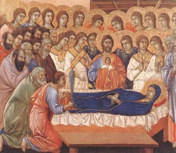 Death of the Virgin 1308-11 Oil Painting by Duccio Di Buoninsegna