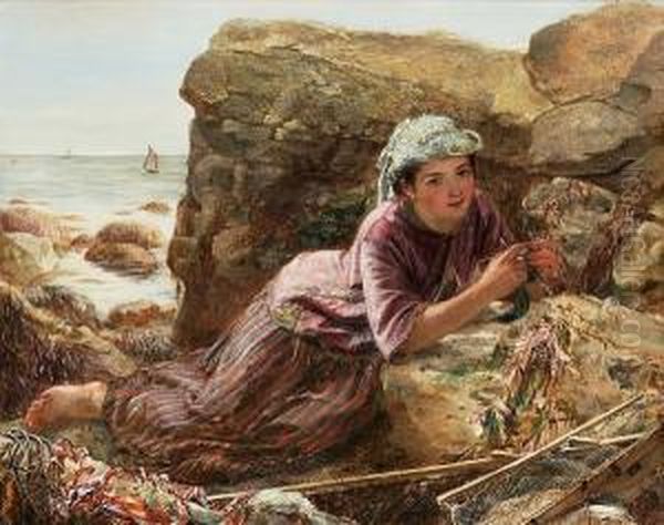 Waiting For The Tide Oil Painting by Arthur Howes Weigall