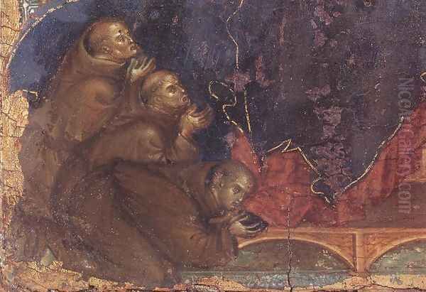 Madonna of the Franciscans (detail) c. 1300 Oil Painting by Duccio Di Buoninsegna