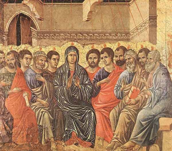 Pentecost 1308-11 Oil Painting by Duccio Di Buoninsegna