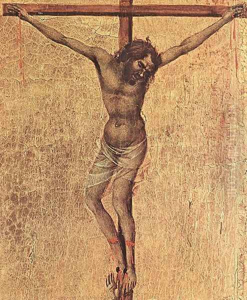 Crucifix (detail 1) 1308-11 Oil Painting by Duccio Di Buoninsegna