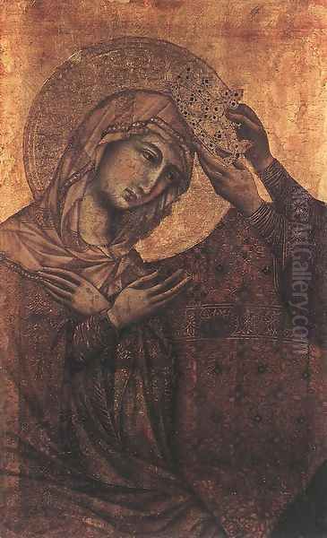 Coronation of the Virgin 1308-11 Oil Painting by Duccio Di Buoninsegna