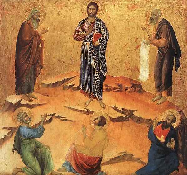 Transfiguration 1308-11 Oil Painting by Duccio Di Buoninsegna